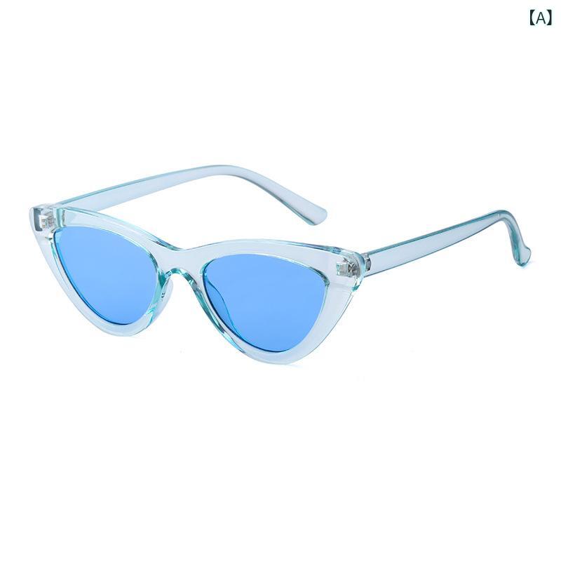 サングラス レディース ファッション 小顔効果 高級感 韓国スタイル キャットアイ 欧米デザイン UVカット UV400 日焼け対策 ドライブ 旅行 アウトドア インスタ映え 個性的 カジュアル ピンク ブルー べっ甲柄