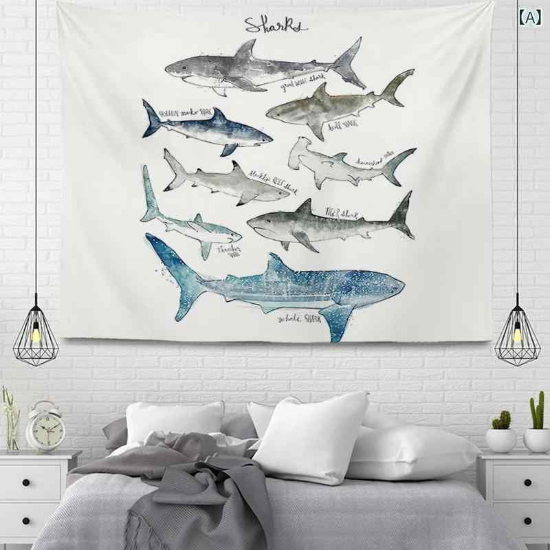 タペストリー かわいい動物柄 壁掛けプリント ベビー向け ポリエステル 北欧風 リビング 寝室 子供部屋..