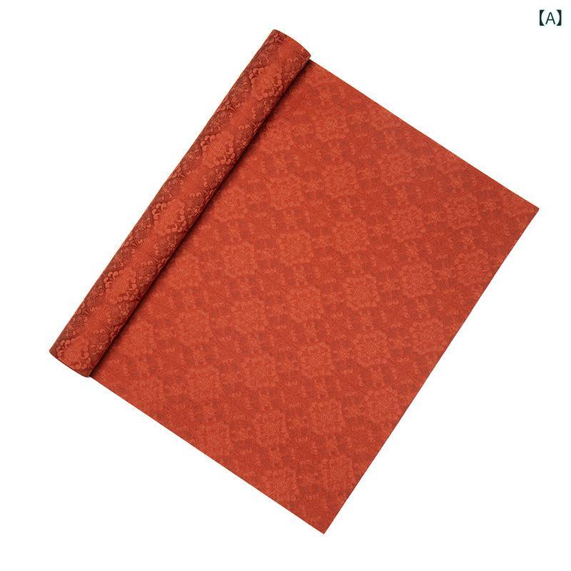 テーブルランナー 錦織 唐草模様 新中華風 禅風 茶席敷物 手作り ロング 長尺 茶道用 食卓 リビング 多..