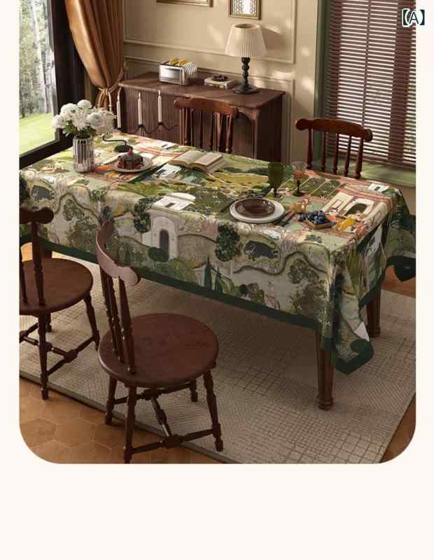 テーブルクロス レトロ アンティーク 北欧風 フランネル 起毛 ベロア調 ダイニング 食卓 リビング コーヒーテーブル ローテーブル 高級感 おしゃれ 防塵 長方形(x2)