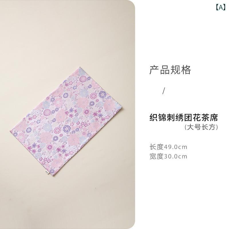 テーブルランナー レディース 新中式 禅風 織錦刺繍 高級感 上品 軽やか 布製 長方形 ティーマット 茶..