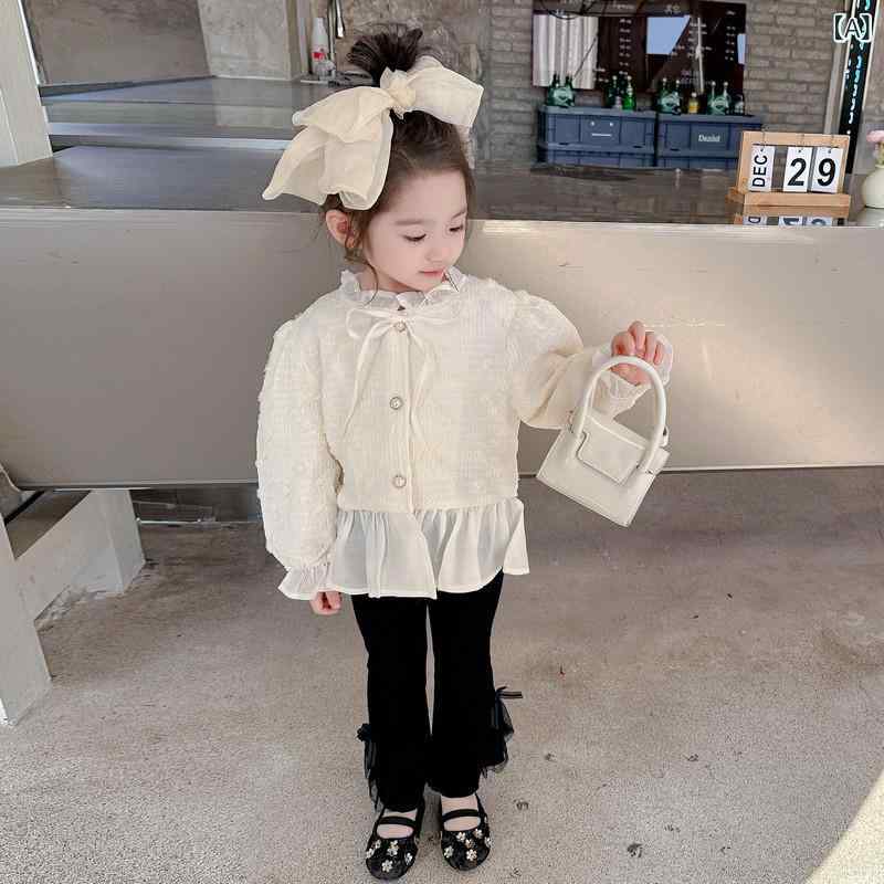 セットアップ キッズ 女の子 ベビー 春秋 ジャケット カーディガン 長袖 ノーカラー ロングパンツ 無地 かわいい おしゃれ 韓国風 ポリエステル ソフトタッチ