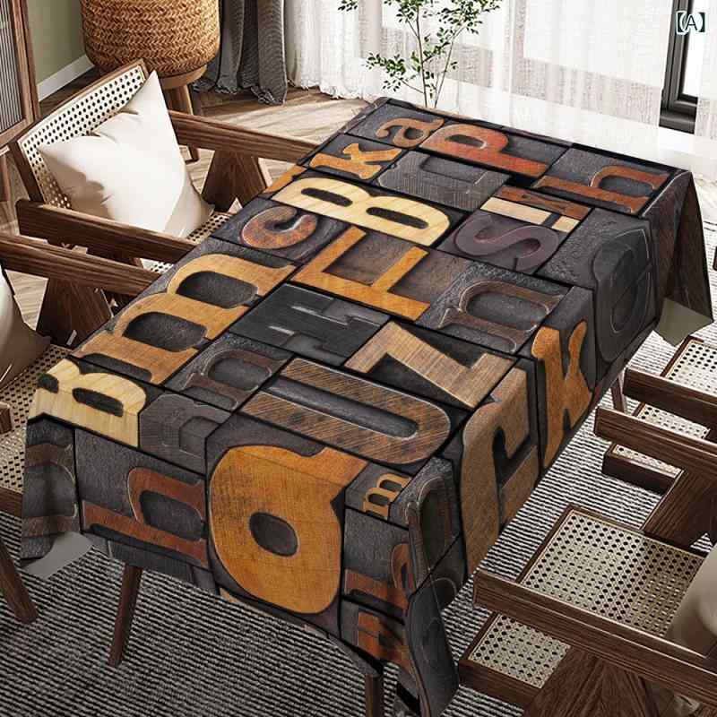 テーブルクロス ダイニングクロス 食卓カバー 高級感 レトロ ヴィンテージ アメリカン インダストリア..