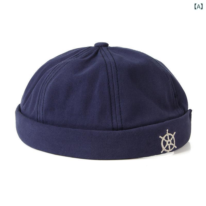 ワッチキャップ メンズ レディース つばなし ベル型 ハット 綿 コットン 通気性 日よけ シンプル キャップ カジュアル ストリート 普段使い ユニセックス 日本 原宿 ブルー ブラック イエロー ベージュ