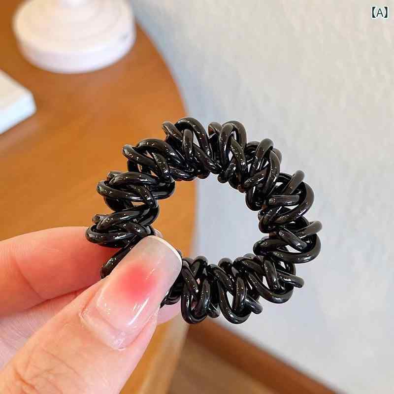ヘアゴム レディース スプリング スパイラル 髪ゴム 跡がつかない 痛くない まとめ髪 髪飾り ヘアアクセサリー おしゃれ かわいい 3本セット 普段使い