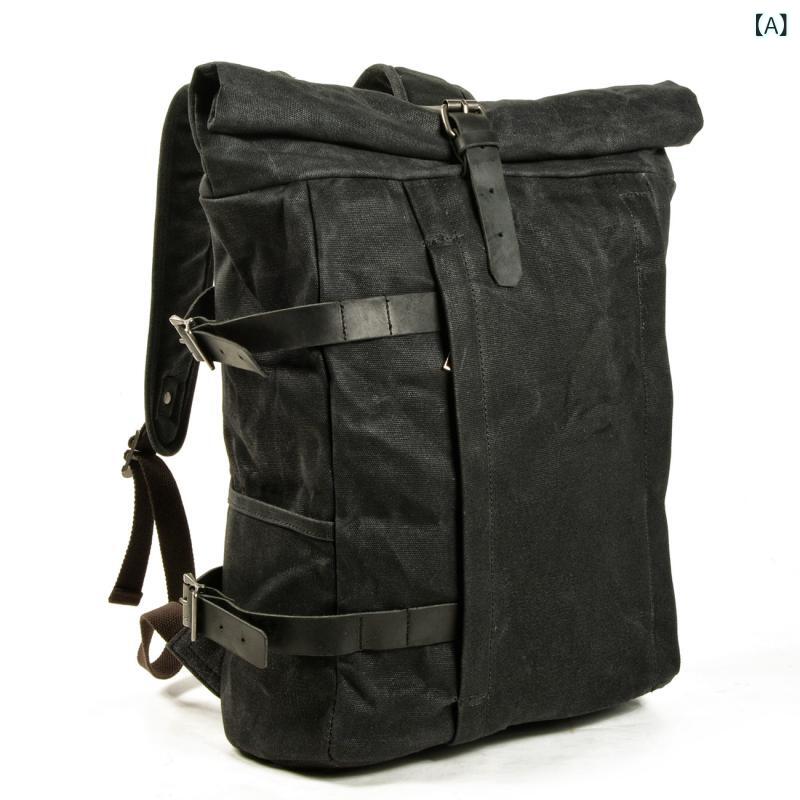 ・容量: 20-35L・素材: キャンバス・機能: 通気性、防水、耐摩耗性、耐衝撃性、軽量化・柄: 無地・裏地素材: 綿・カラー: ブラック、カーキ、ミリタリーグリーン・対象: メンズ