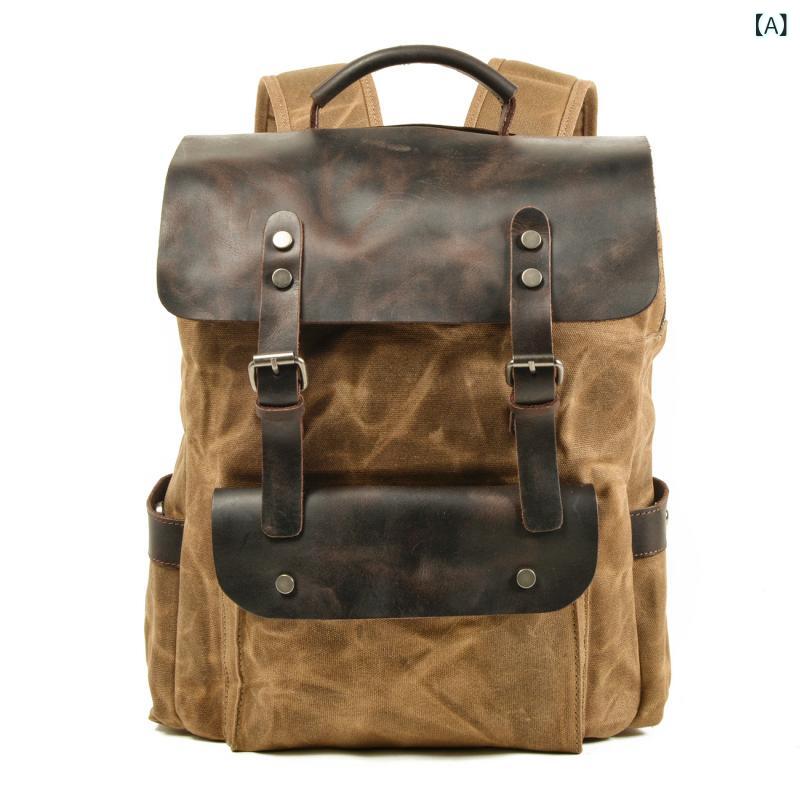 ・容量: 20～35L・主な素材: 帆布・柄: 無地・裏地素材: ポリエステル綿混紡・カラー展開: カーキ、ダークグレー、ミリタリーグリーン・高さ: 約50cm・対象性別: 男性