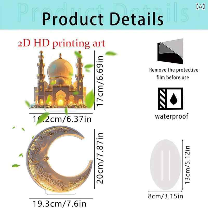オブジェ アクリル製 ムーンキャッスル イベント装飾 ヨーロピアン クリスマス ホームデコレーション パーティー飾り付け おしゃれ インテリア置物(x2)
