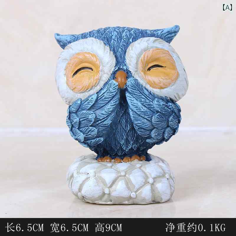 乐天商城 - 置物 北欧風 見ざる言わざる聞かざる フクロウ かわいい 樹脂製 インスタ映え おしゃれ インテリア雑貨 オブジェ リビング 酒棚 部屋 デスク 卓上 飾り プレゼント ギフト