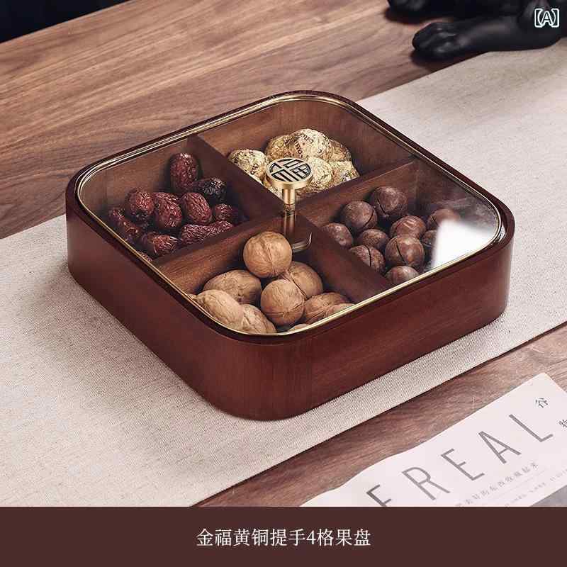 菓子箱 リビング コーヒーテーブル 来客用 おもてなし ウォールナット 無垢材 ウッド 仕切り付き ドラ..