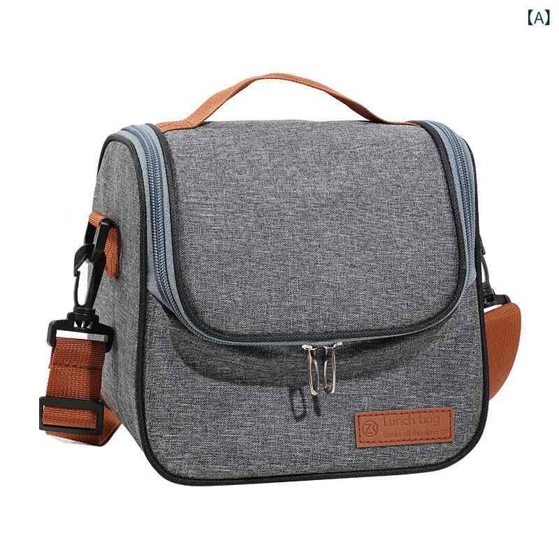 保冷バッグ 大容量 保冷保温 厚手 軽量 折りたたみ シンプル ランチトート 弁当箱入れ 手提げ 斜め掛け..