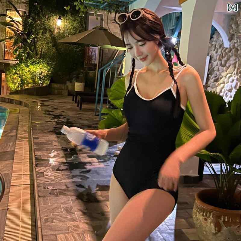 ・カテゴリ: ワンピース水着・スタイル: セクシー・主な素材: スパンデックス（18%）、裏地：ポリエステル・スパンデックス（5%）・パッド・ワイヤー: 胸パッドあり・ワイヤーなし・重量: 約300g・着用シーン: スイミング、ウォータースポーツ・カラー展開: ブラック、グリーン、パープル・サイズ展開: M、L、XL・袖丈: ノースリーブ