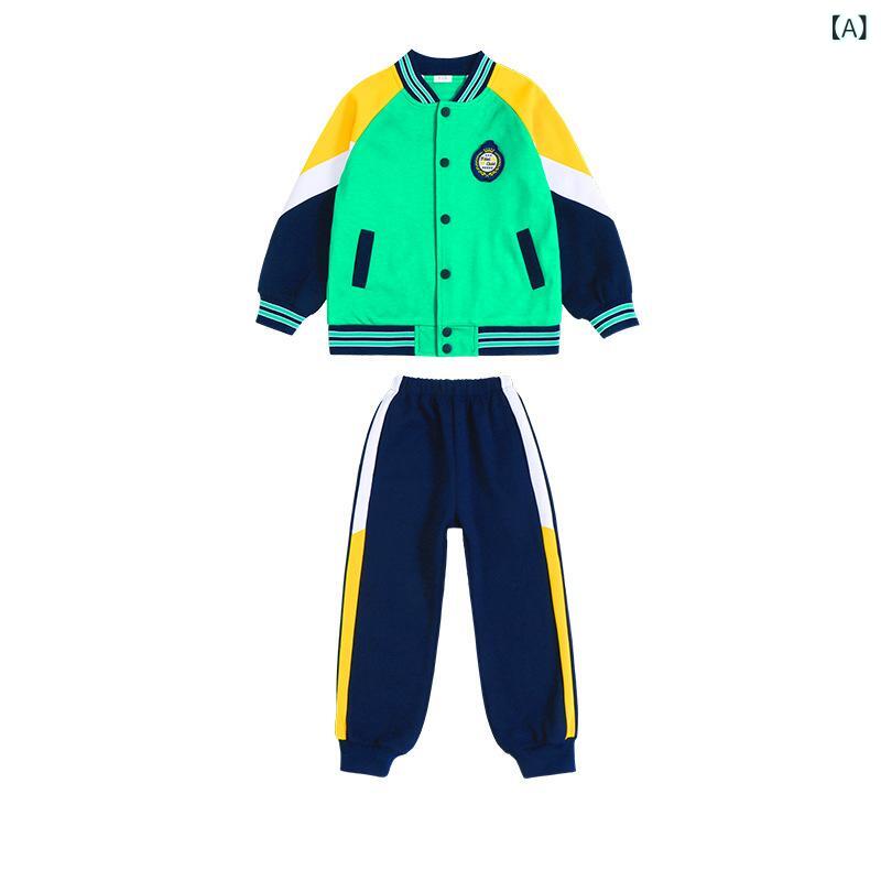 スポーツウェア キッズ 男の子 女の子 小学生 幼稚園 スクールユニフォーム イギリス風 野球ウェア 三..