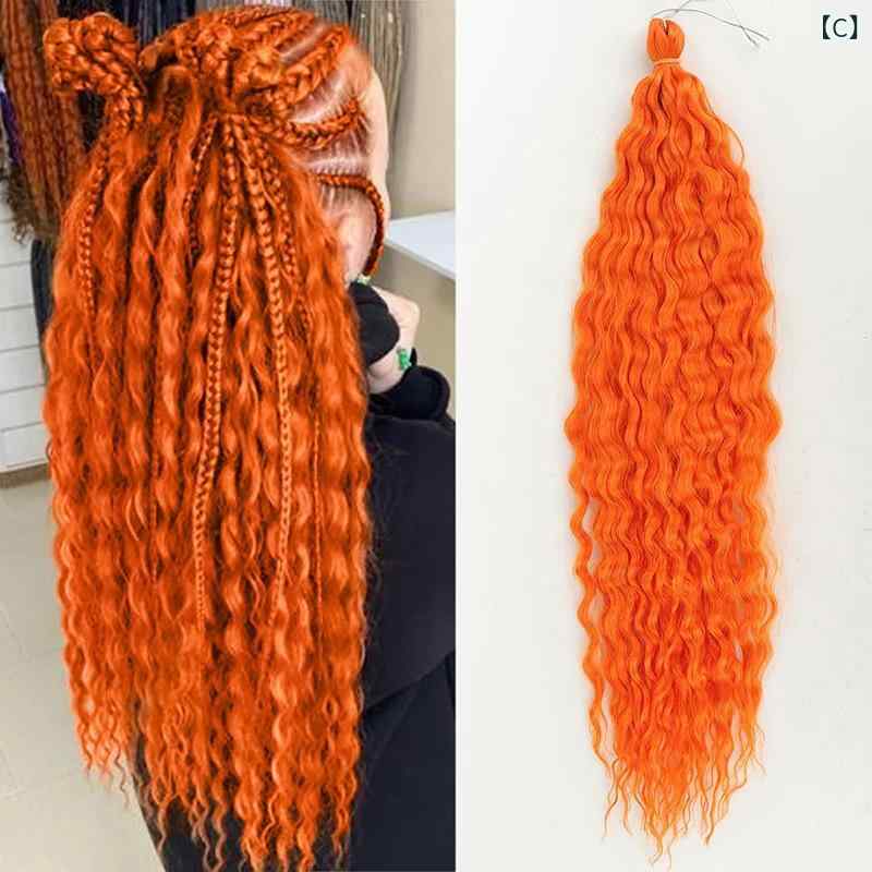 narukiのウィッグ エクステ ブレイズ ヘアアクセサリー 民族風 ロング カール 編み込み用 毛束｜アングル3