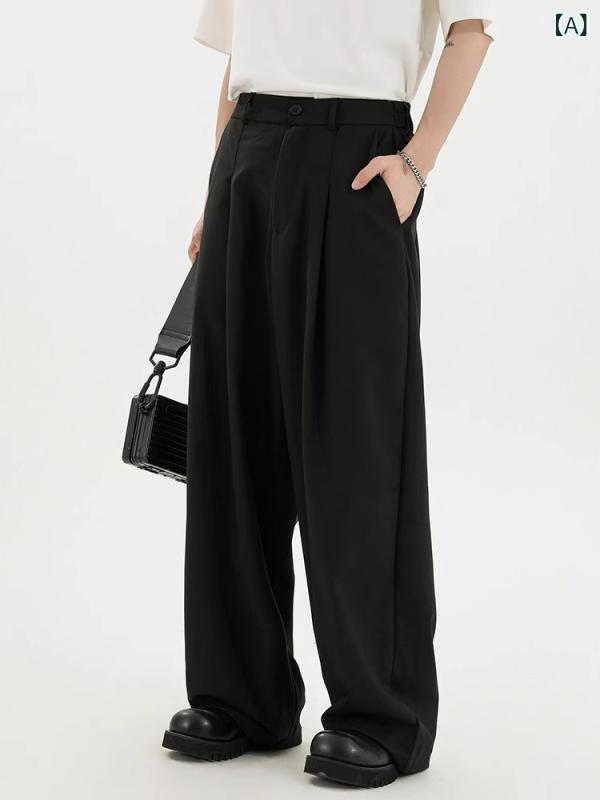 ・カテゴリ: スラックス・スタイル: ストリート・シルエット: ルーズフィット・素材: 化学繊維混紡・主な素材: ポリエステル90%・適用シーン: カジュアル・対象年齢: 成人・性別: 男性・カラー展開: ブラック、ライトグレー・サイズ展開: M、L、XL、XXL、XXXL