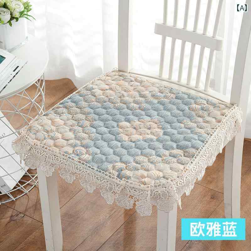 座布団 ダイニングチェア 椅子 スツール ベンチ 家庭用 オールシーズン 防滑 滑り止め 厚手 ポリエステル製 ヨーロピアン ホテルライク シートパッド クッション カバー 多色展開