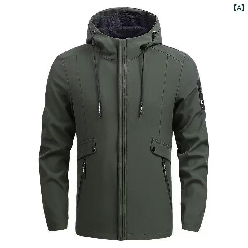 ・スタイル: カジュアル・性別: 男性・対象年齢層: 大人・袖丈: 長袖・ネックライン: フード・厚さ: 普通・生地名: 化学繊維混紡・生地成分: ナイロン・生地成分比率: 100%・裏地名: 化学繊維混紡・裏地成分: ポリエステル・裏地成分比率: 50%・カラー展開: ミリタリーグリーン、ライトグレー、ブラック・サイズ展開: M、L、XL、XXL、XXXL、4XL、5XL、6XL、7XL・カテゴリ: アウター