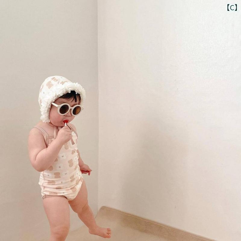 narukiの水着 女の子 キッズ セパレート 3点セット 長袖 フリル 日焼け防止 紫外線対策 接触冷感 再生繊維 花柄 小花柄 スイムウェア プール ビーチ 海水浴 アウトドア レジャー かわいい ピンク 紫｜アングル3
