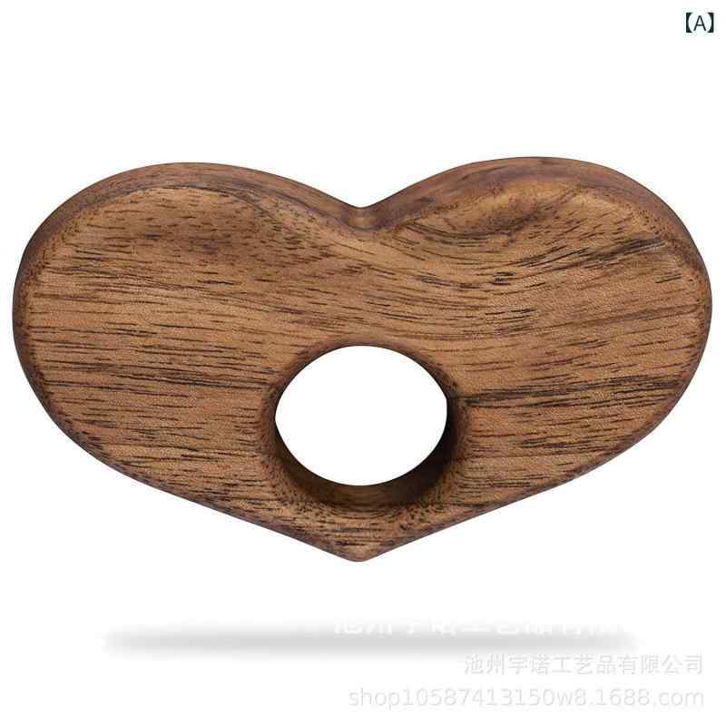 しおり 木製 親指型 黒胡桃木 片手読書用 ブックマーク ポータブル ページクリップ 高級感 シンプル お..