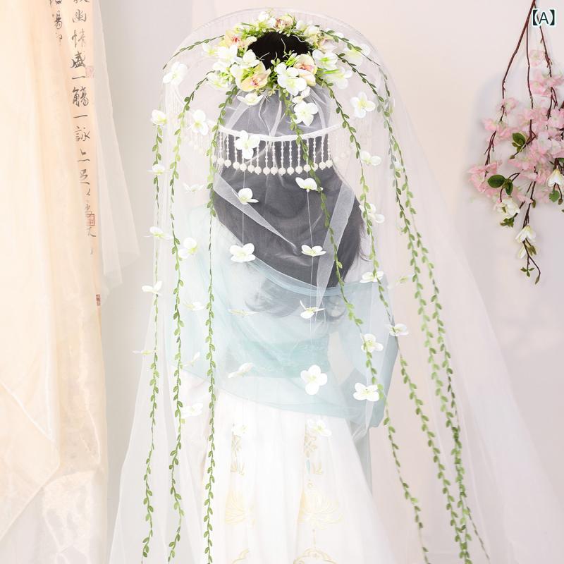 ・スタイル: 古風・素材: 布・対象: 女性・加工: 手作り・モチーフ: 花・流行要素: メッシュ・カラー展開: ホワイト、ピンク、パープル、ブルー、イエロー、グリーン