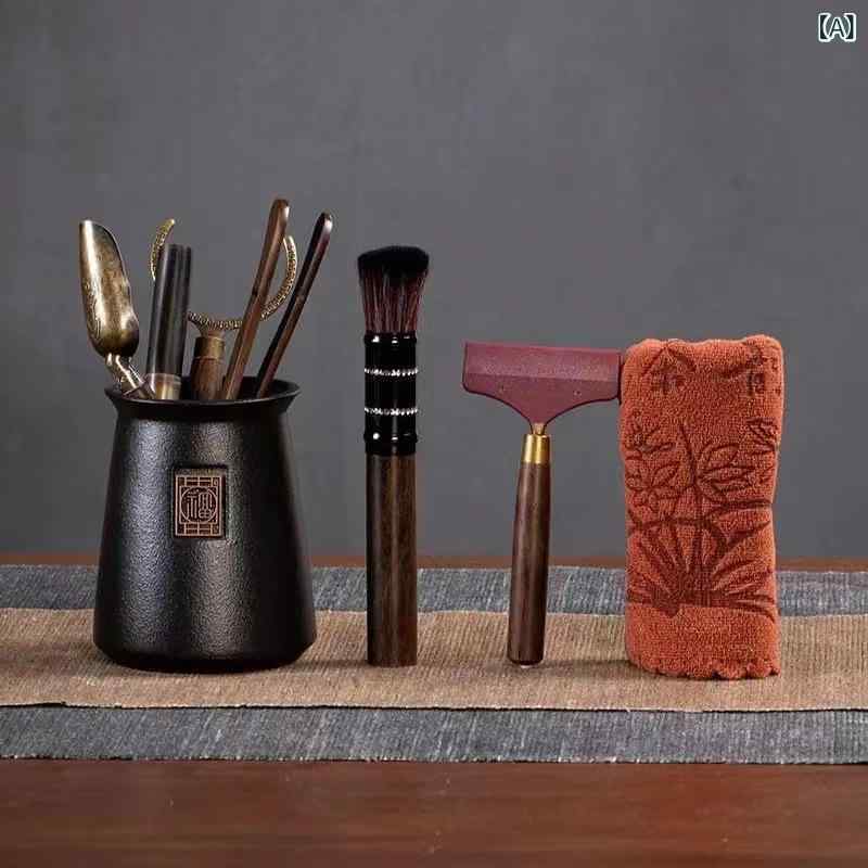 茶道具 茶道六君子 ティーセレモニー 茶器 お茶用品 六点セット 茶刀 茶挟み 茶則 茶針 茶漏 茶筒 陶磁..