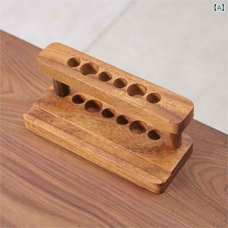 茶器収納 ウォールナット材 シンプル モダン 多機能 カップスタンド コップ立て ペン立て 六君子 高級感 卓上ラック 飾り棚 デスク周り 整理整頓