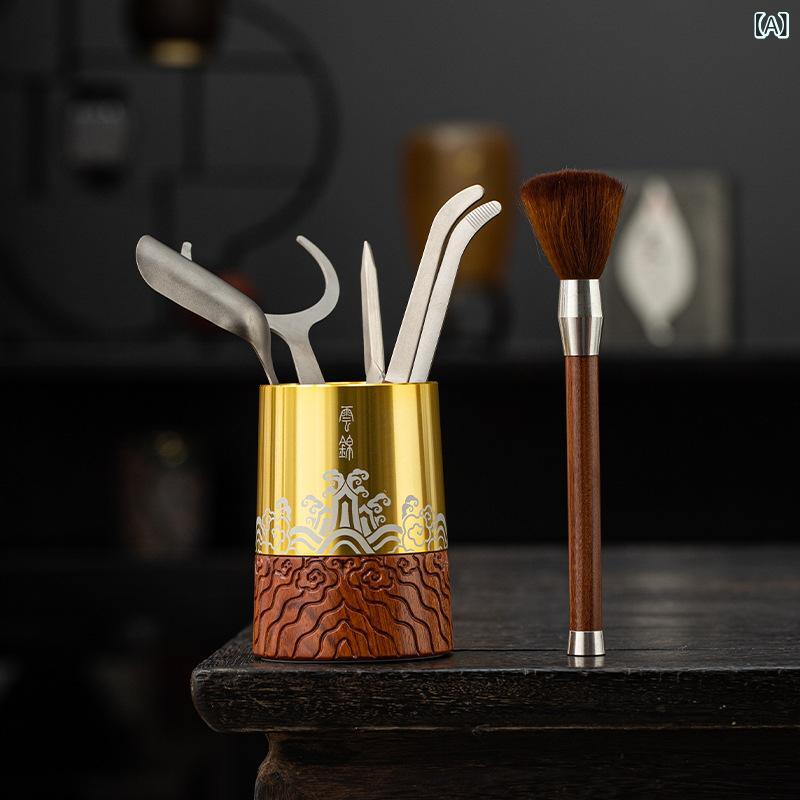 茶道具 茶道 六君子 ティーセット 功夫茶器 チタン製 ティー用品 アクセサリー 全般 家庭用 普段使い ..