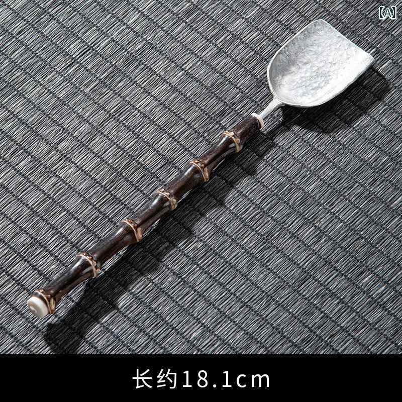 乐天商城 - 茶道具 手作り 天然 紫竹柄 純錫 茶杓 茶籤 和風 レトロ アンティーク風 上質 茶道 喫茶 お茶席 小物 和モダン