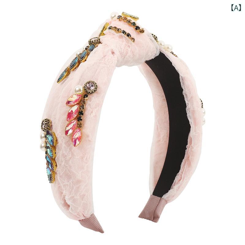 カチューシャ レディース ヘアバンド 欧米 バロック レトロ エレガント 上品 軽やか 高級感 チュール ..