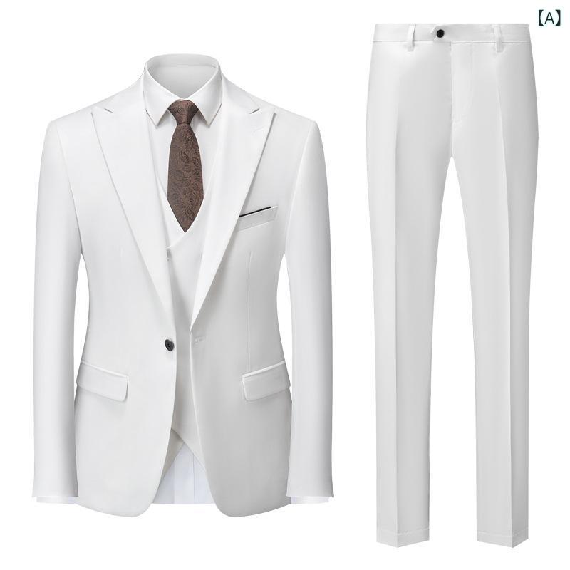 ・スタイル: ビジネスフォーマル・主な素材: 綿混紡・フィット: スリムフィット・厚さ: 標準・襟元: ピークドラペル・前立て: シングルブレスト1つボタン・ベント: センターベント・デザイン: ボタン装飾・仕立て: 接着芯地加工・カラー展開: ホワイト、ネイビー、セージグリーン、ブラック、レッド、ワインレッド、ミリタリーグリーン、カーキ、ライトグレー、ブライトグリーン、アプリコット、ダークバイオレット、パープル・サイズ展開: M、L、XL、XXL、XXXL、XXXXL、5XL