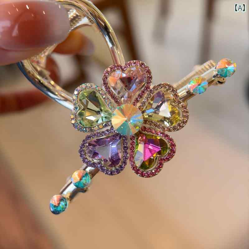 ヘアクリップ レディース 韓国風 金属 高級感 上品 クール スタイリッシュ 後頭部 まとめ髪 ミディアム..