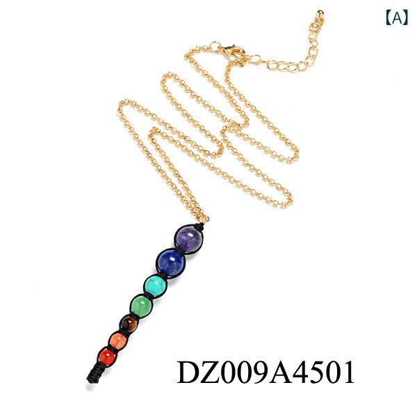 ネックレス パワーストーン 天然石 レッドアゲート アメジスト タイガーアイ ヨガ 瞑想 スピリチュアル..