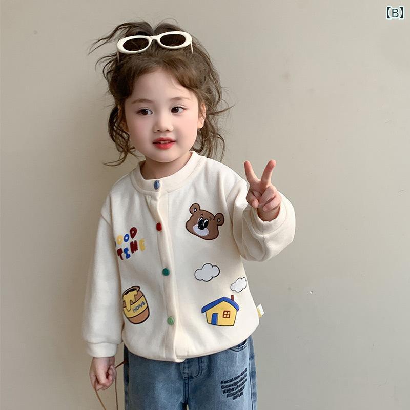 キッズ 女の子 キャラクター柄 カーディガン 春秋服 おしゃれ かわいい カジュアル...
