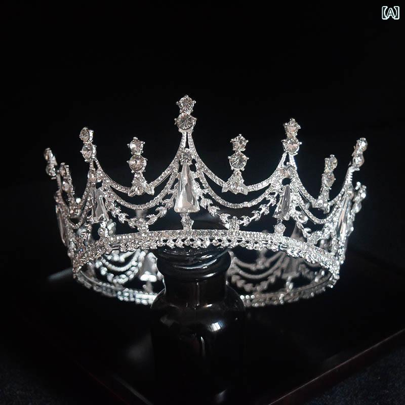 ヘッドドレス レディース 欧風 アンティーク バロック風 ティアラ クラウン 髪飾り 豪華 華やか 上品 ..