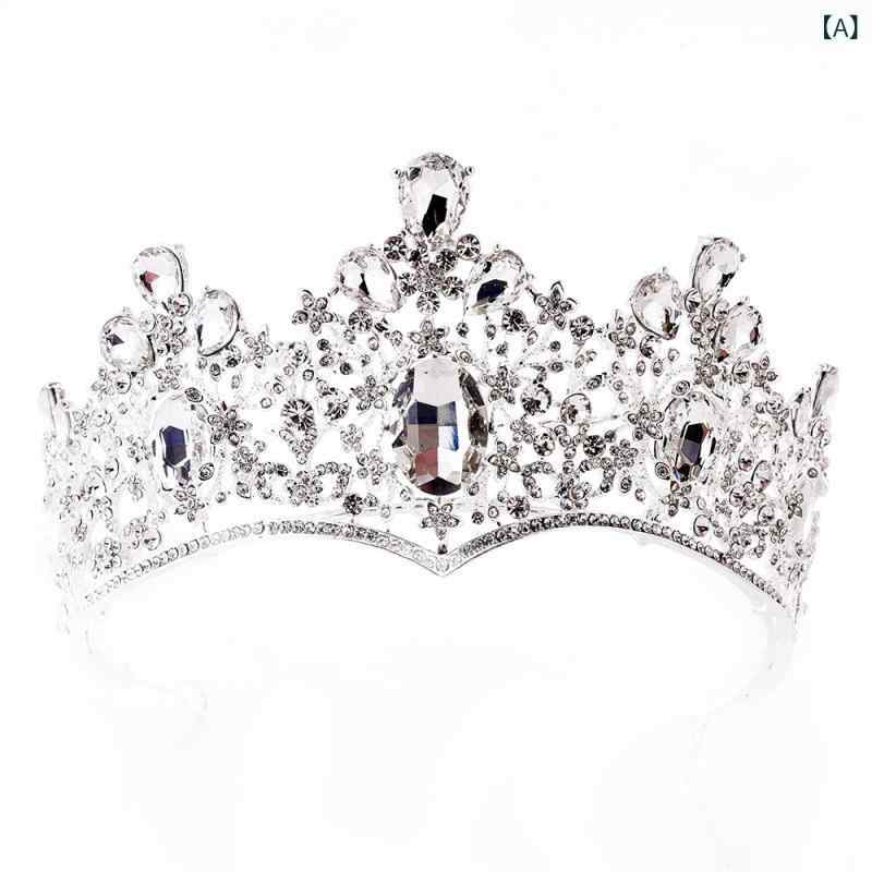 ヘッドドレス 花嫁 ブライダル ウェディング バロック ヨーロピアン レッド 赤 高級感 クリスタル クラ..