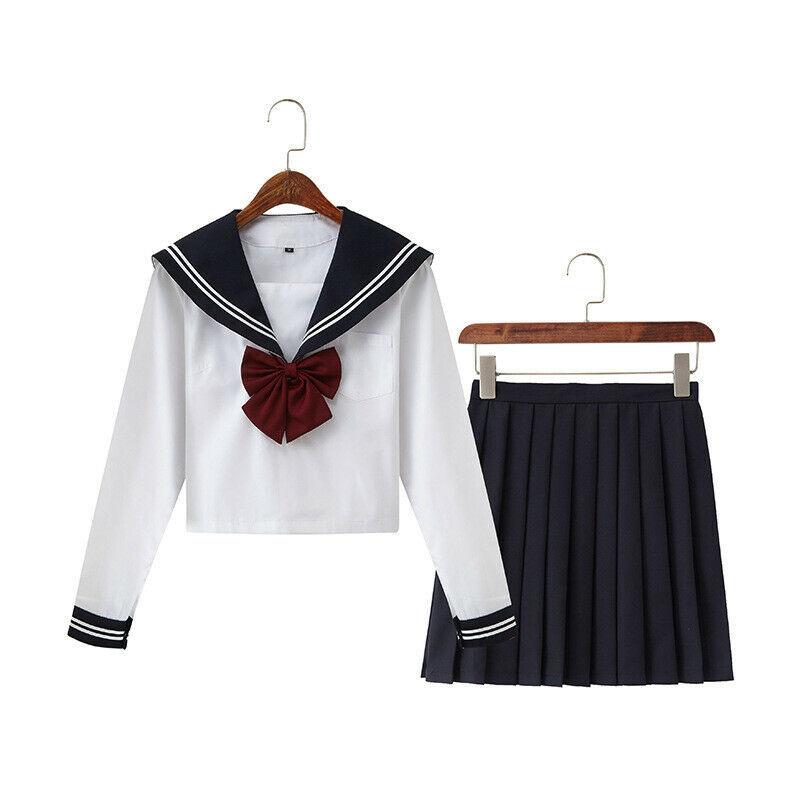 セーラー服 レディース 女子高生 JK 制服 学生服 白3本ライン 正規品 アカデミー風 コスプレ 衣装 卒業式 入学式 イベント 学園祭 文化祭 舞台 演劇 ポリエステル混紡