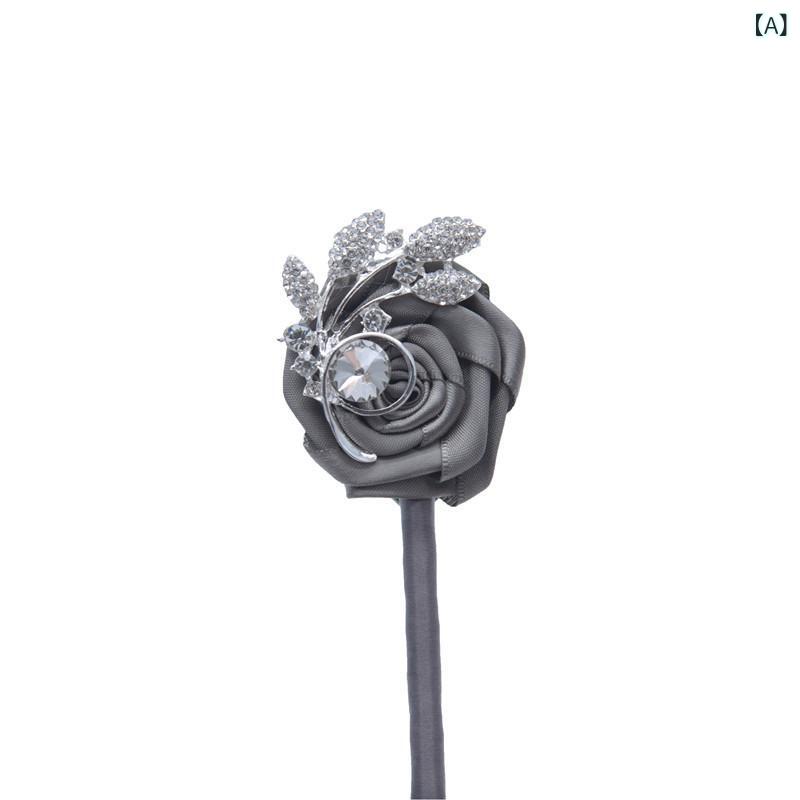 ブローチ コサージュ ウェディング ブライダル 新郎新婦 結婚式 パーティー フォーマル ラインストーン..