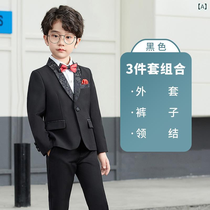 スーツ 男の子 キッズ スリーピース 3点セット ブリテッシュスタイル 春秋 フォー...