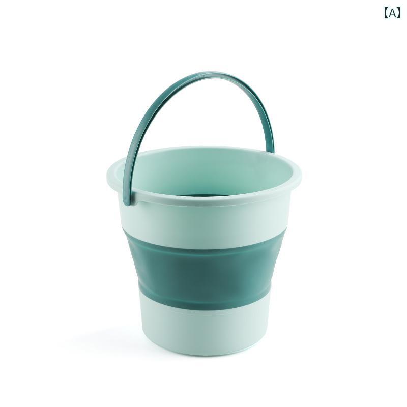 バケツ 折りたたみ 携帯用 手提げ 大容量 伸縮式 洗車 アウトドア キャンプ レジャー 潮干狩り 釣り フ..