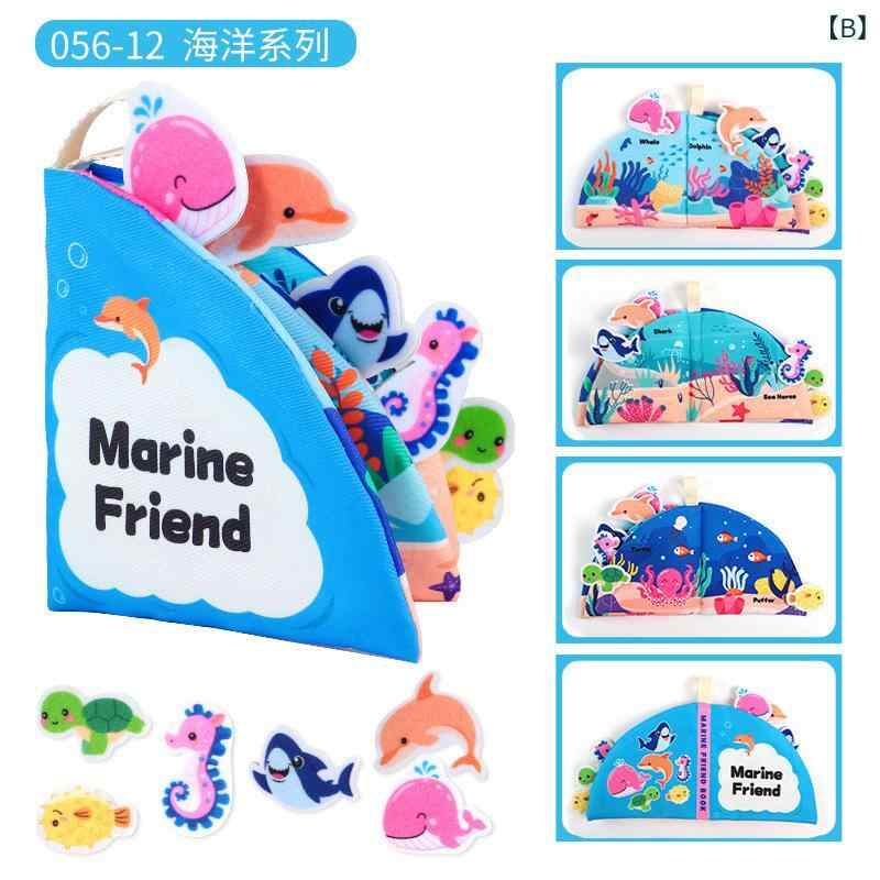 布絵本 ベビー 赤ちゃん 知育玩具 0歳 1歳 2歳 3歳 歯固め 噛める パリパリ音 カシ...