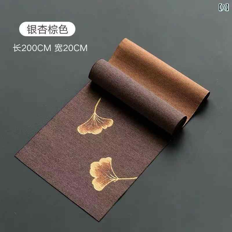 茶席 和風モダン 防水 撥水 繊維 麻 リネン テーブルランナー テーブルセンター テーブルマット 茶敷 ..