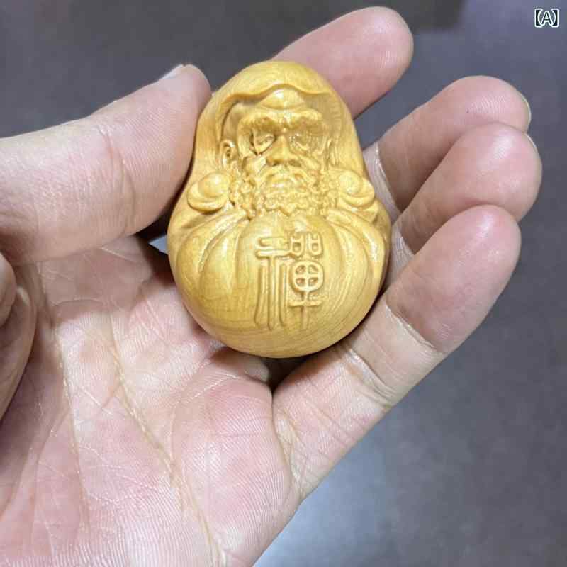 置物 崖柏 無垢材 木彫り 禅思 ダルマ 玉 握り物 卓上 インテリア オブジェ 金運 開運 招福 魔除け 風..