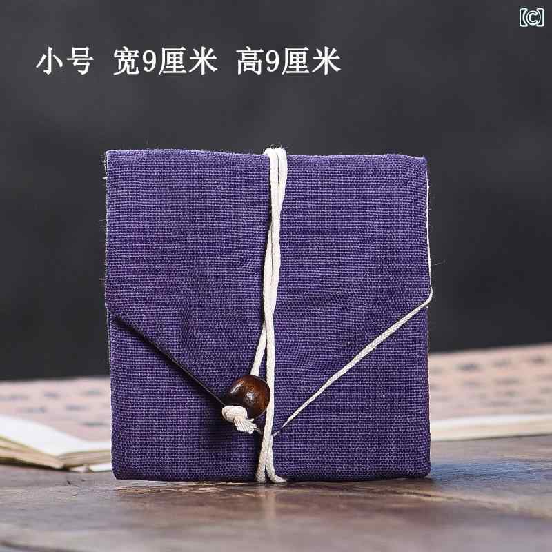 ポーチ 綿麻 ジュエリー アクセサリー ブレスレット 小物入れ コレクション 防塵 収納 巾着袋 シンプル 無地 ラッピング 包装 保護用 携帯 トラベル 小分け 布製 マルチカラー(x2)