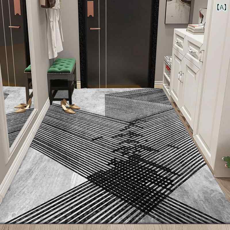 玄関マット リビング 寝室 ベッドサイド バスルーム 書斎 ダイニング キッチン ベランダ 業務用 汚れにくい お手入れ簡単 吸水 シンプル 高級感 防汚 ウォッシャブル ラグ ポリエステル 長方形