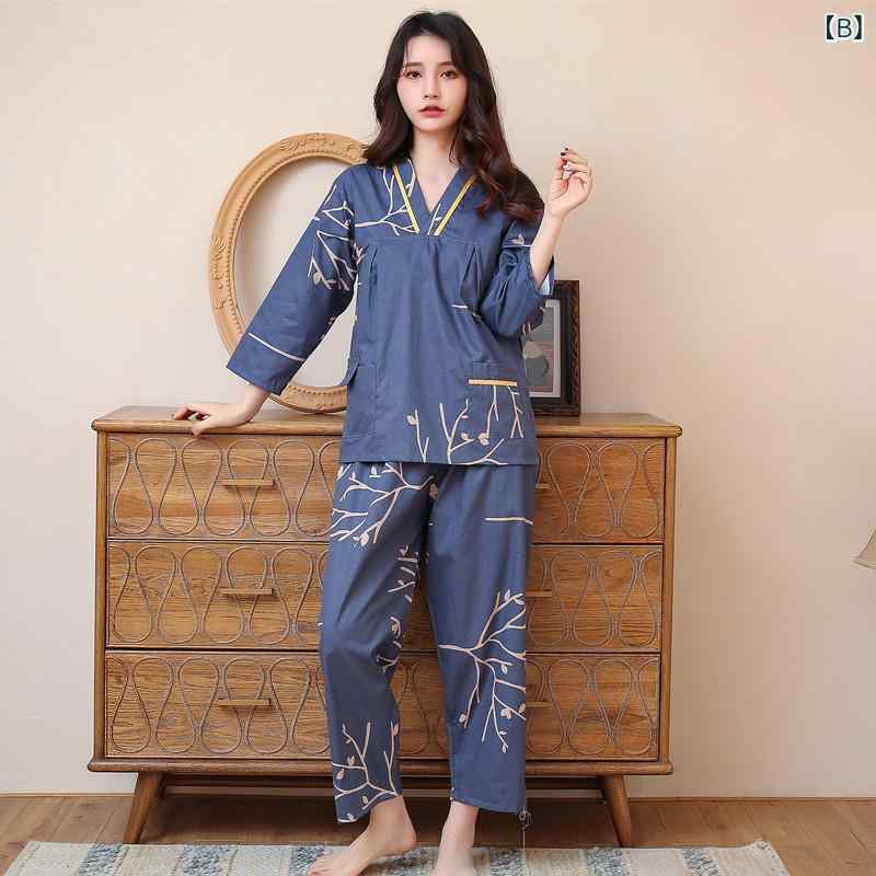 ルームウェア パジャマ 部屋着 レディース メンズ 秋冬 綿混 長袖ロングパンツ ゆったり 大きいサイズ かわいい リラックスウェア 上下セット 湯上がり 2