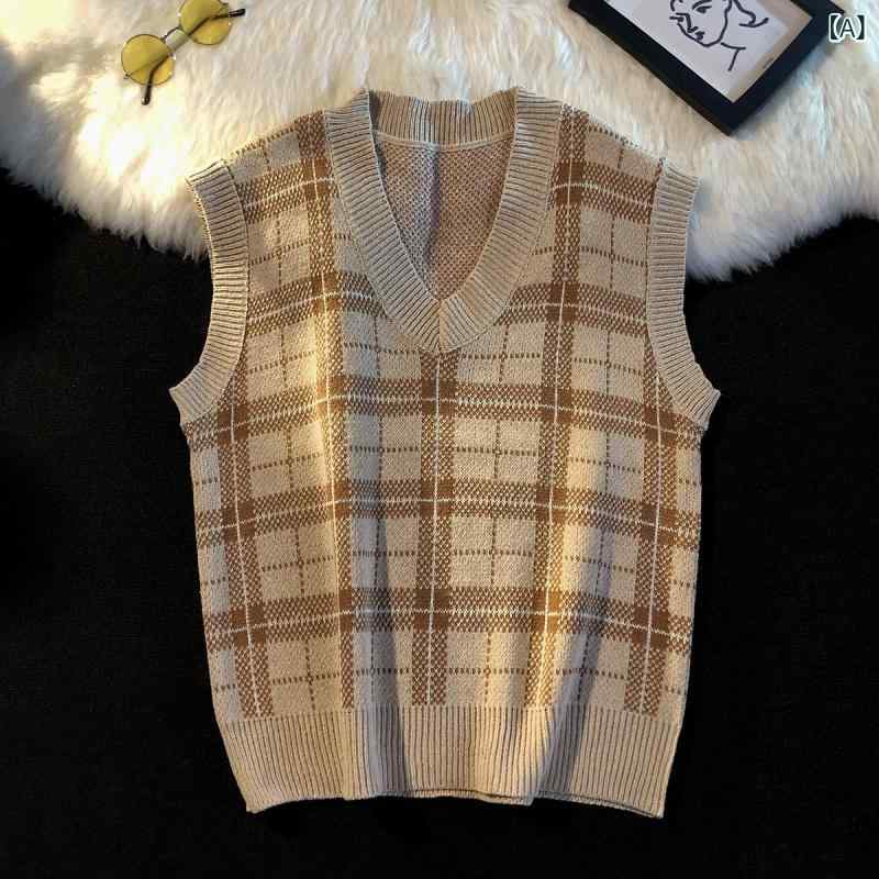 ・カテゴリ: ニット・デザイン: ベーシック・シルエット: ルーズフィット・袖丈: ノースリーブ・厚さ: 普通・スタイル: カジュアル・主な素材: ポリエステル 35%・着用シーン: カジュアル・シーズン: オールシーズン・カラー展開: カ...