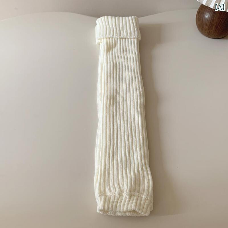 ソックス レディース 日系 秋冬 ウール リブ 厚手 あったか ルーズソックス オーバーニー サイハイ グレー ブラウン系