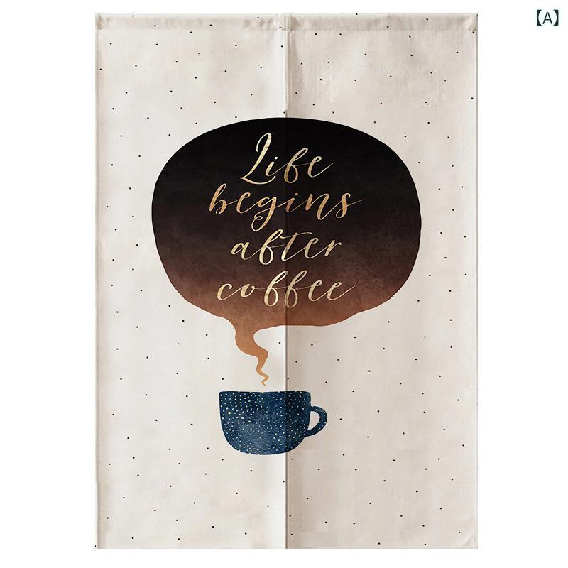 のれん 北欧 シンプル 幾何学模様 おしゃれ 間仕切り 目隠し 突っ張り棒対応 賃貸OK ファブリック ポリ..