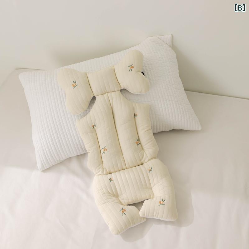 ベビーカーシート ベビー 赤ちゃん 秋冬 厚手 あったか 保温 防寒 刺繍 コットン ...