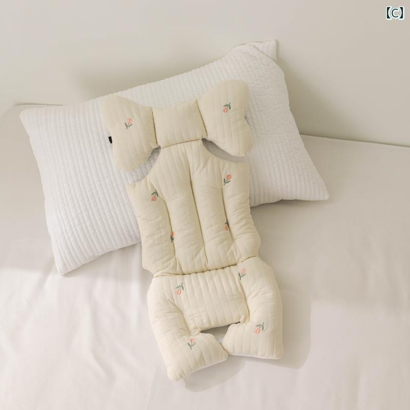 ベビーカーシート ベビー 赤ちゃん 秋冬 厚手 あったか 保温 防寒 刺繍 コットン ...